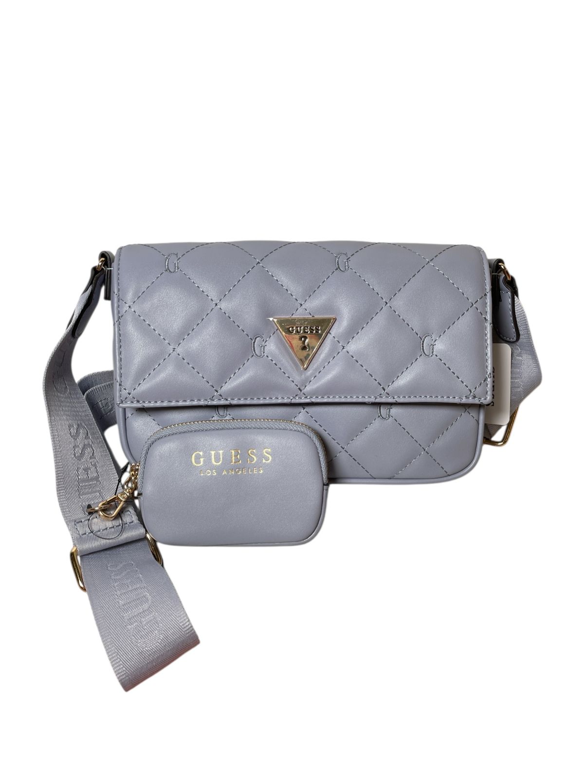 Bolsa Guess Lila Acolchada con Monedero | Crossbody de Lujo y Estilo Casual